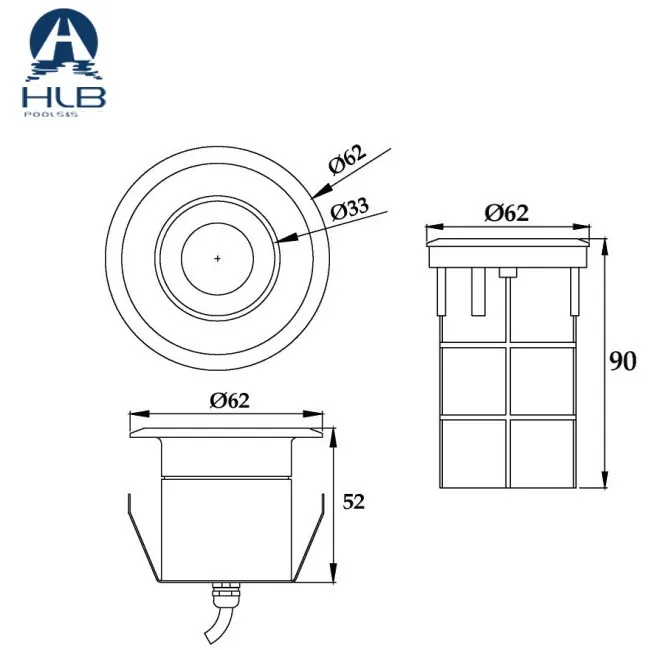 Recessed pool Lights In Pool Deck